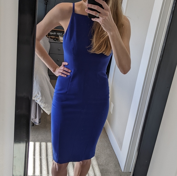 Hu0026M | Dresses | Hm Blue Lined Bodycon Dress | Poshmark